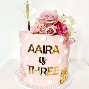 Personalised Acrylic Letters Name is Age Cake Charms | Multiple Colour Options