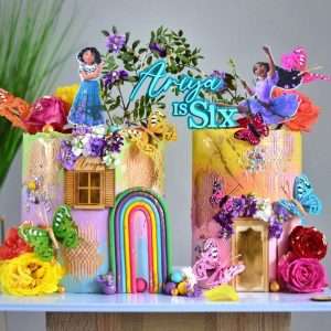 Personalised Encanto Themed Cake Topper and Charms | Multiple Colour Options