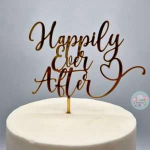 Happily Ever After Cake Topper/Charm | Multiple Colour Options
