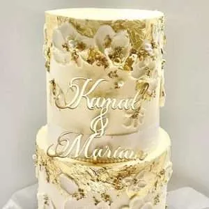 Personalised Acrylic Fancy Font Cake Topper/Charm | Multiple Colour Options