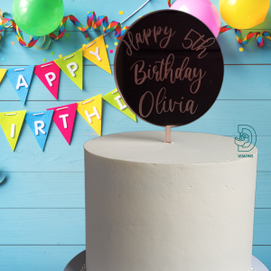 Personalised Paddle Cake Topper | Multiple Colour & Font Options