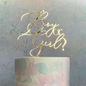 Boy or Girl Topper/Charm | Multiple Colour Options