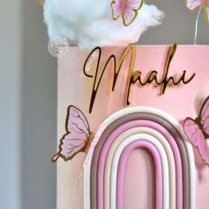Personalised Acrylic Cake Topper/Charm | Multiple Font & Colour Options