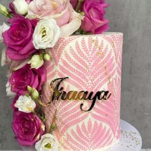Personalised Acrylic Cake Topper/Charm | Multiple Font & Colour Options