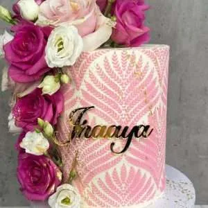 Personalised Acrylic Cake Topper/Charm | Multiple Font & Colour Options