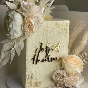 Personalised Acrylic Cake Topper/Charm | Multiple Font & Colour Options