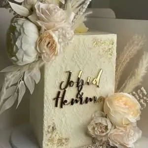 Personalised Acrylic Cake Topper/Charm | Multiple Font & Colour Options