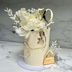 Face Line Art & Age Topper Set | Multiple Colour Options