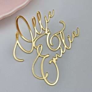 Personalised Acrylic Cake Topper/Charm | Multiple Font & Colour Options