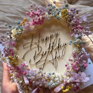Personalised Acrylic Bento Cake Charm | Multiple Colour Options