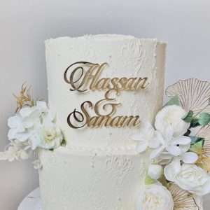 Personalised Acrylic Cake Topper/Charm | Multiple Font & Colour Options