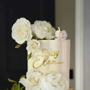 Personalised Acrylic Split Font Cake Topper/Charm | Multiple Colour Options