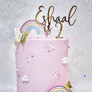 Name is Age Cake Topper/Charm | Multiple Colour Options