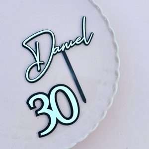 Personalised Double Layer Acrylic Name & Age Set | Multiple Font & Colour Options