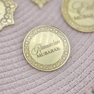 Ramadan Mubarak Acrylic Cake Discs / Cupcake Toppers / Tags | Multiple Sizes & Colours